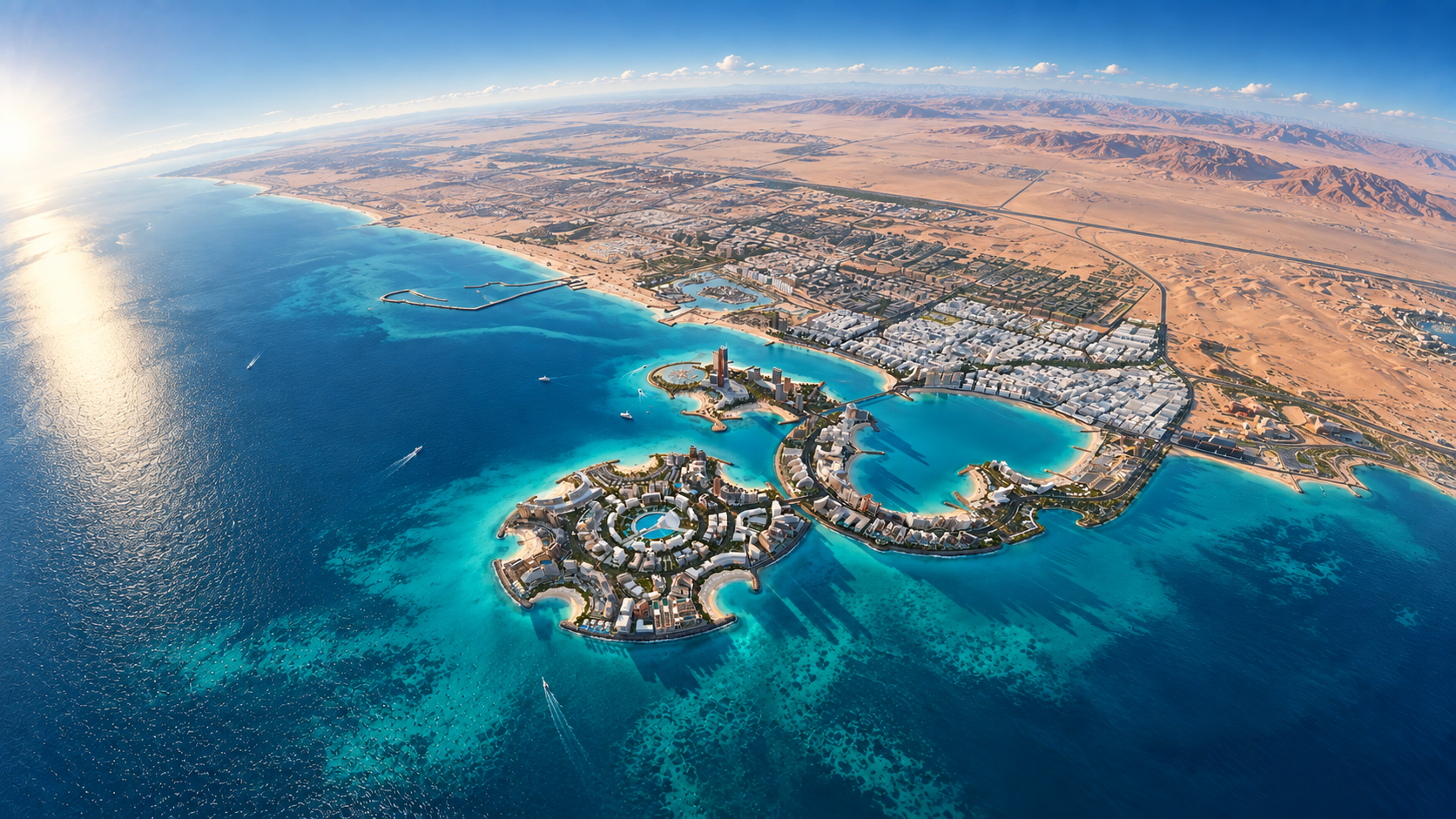 Al Marjan Island · destination image, not a rendering of The Views